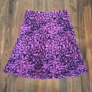 Purple animal print skirt